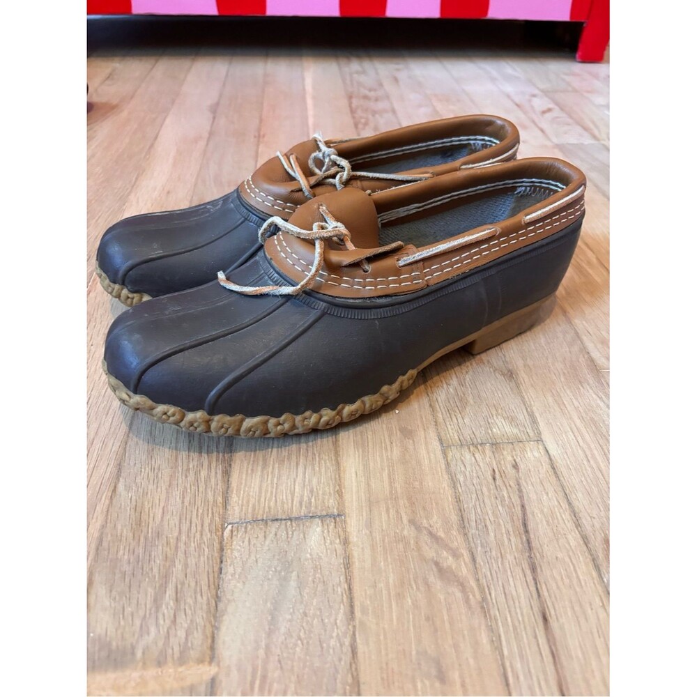 Vintage L.L. Bean Bean Boots Gumshoe Duck Shoes Brown USA